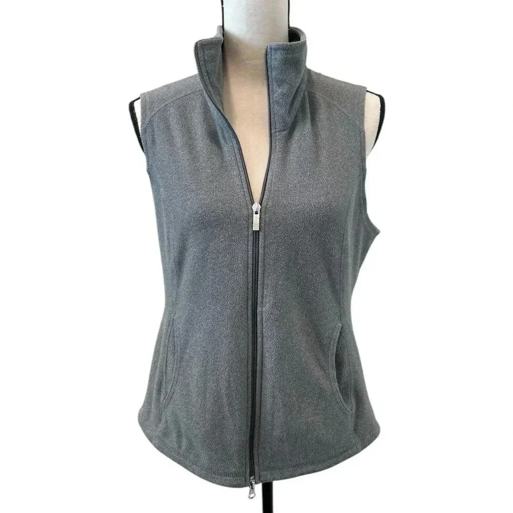 Lands End gray vest